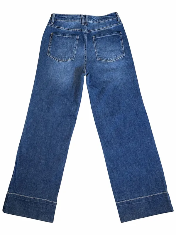 OAT Wide Leg Jeans High Rise Medium Wash - Image 2