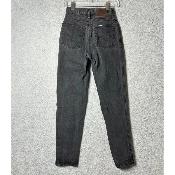 Harley Davidson Jeans‎ Womens 2 Black Biker Blues High Rise Straight Boyfriend - Image 2