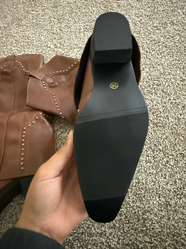 Boots Brown Size 6.5 - Image 3