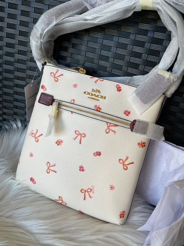 Coach NWT Mini Rowan File Bag With Bow Print CN768 - Image 9