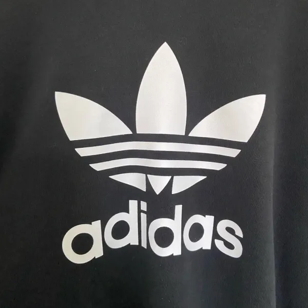 EUC | Adidas‎ women’s black & white crewneck — size 8 - Image 2