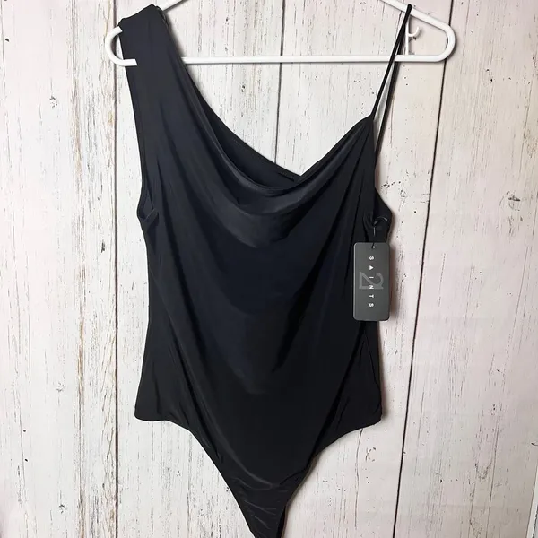 Saints 21 Women's One Strap Black Body Suit Sz XL - Image 8
