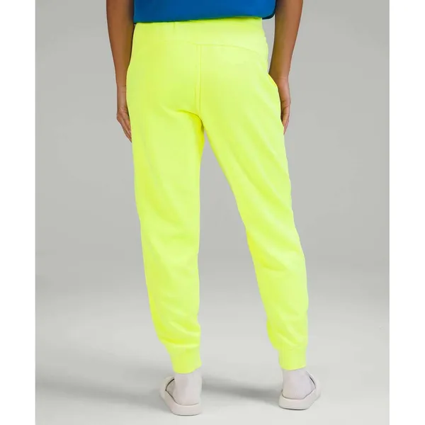 Lululemon 6 Scuba High Rise French Terry Jogger Garment Dye Highlight Neon Yello - Image 3