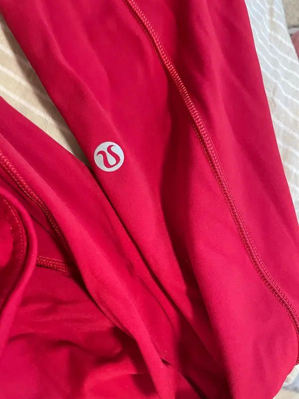 Red Lululemon leggings  - Image 4