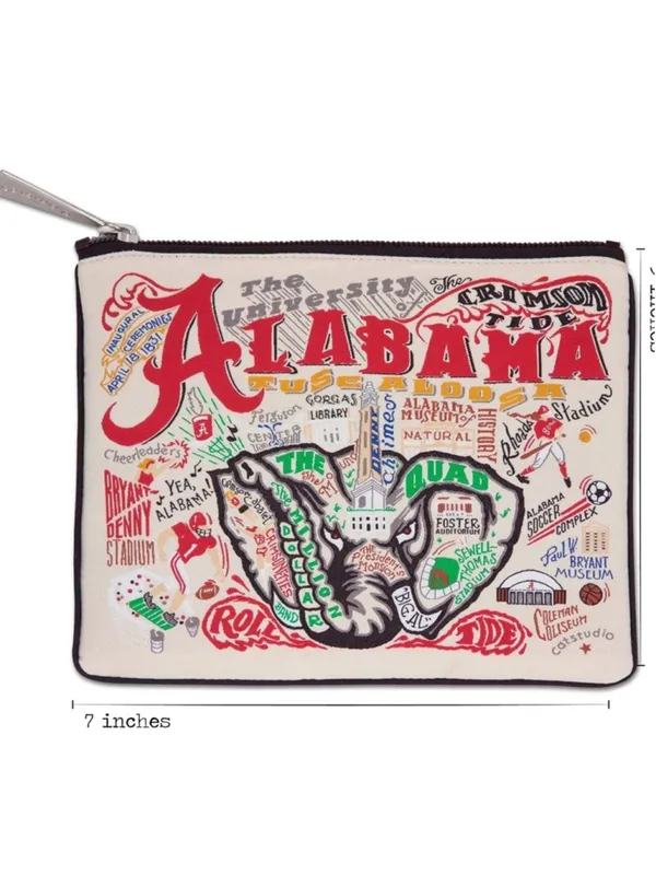 Catstudio Collegiate Alabama Crimson Tide Zipper Pouch Travel Bag BRAND NEW - Image 3