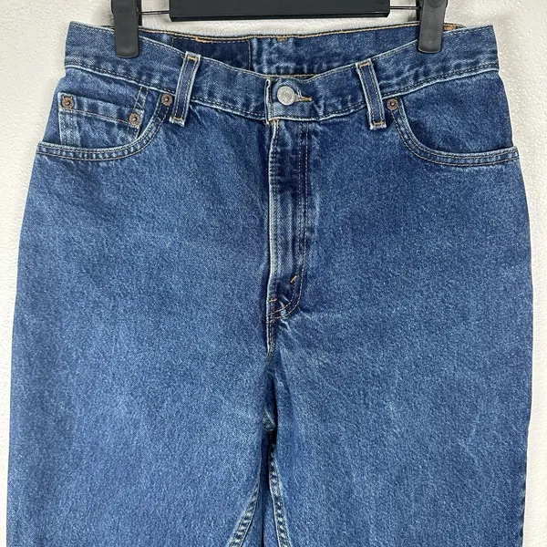 Vintage Levis 550 Jeans Womens 12Long Relaxed‎ Fit Tapered Leg Medium Wash Y2K - Image 2