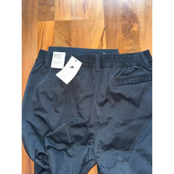 Nike Wide Leg Pant Women Large Black NEW Mid Rise Full Length standard athletic - Image 5