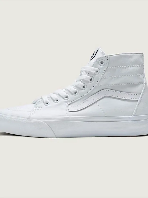 Vans Women's Sk8-Hi High-Top Sneakers in White - Image 3