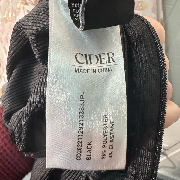 Cider Black Sleeveless Pantsuit No Size See Measurements NWOT - Image 8