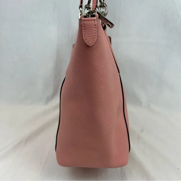 Coach F57526 Ava Tote Crossgrain Leather Bag Blush Pink / Silver - NEW w/ DEFECT - Image 10