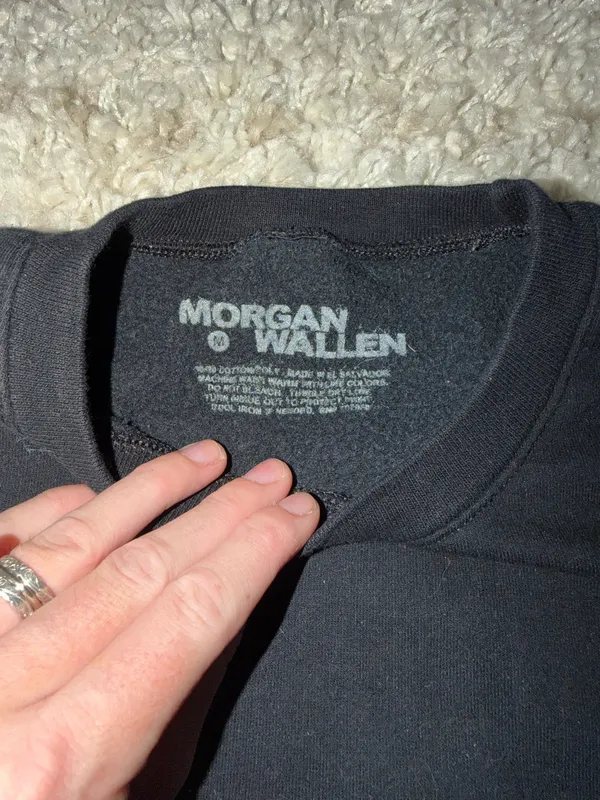 Morgan Wallen Crewneck Black Size M - Image 2