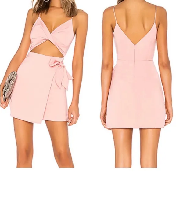 Superdown side tie mini dress size xs - Image 3