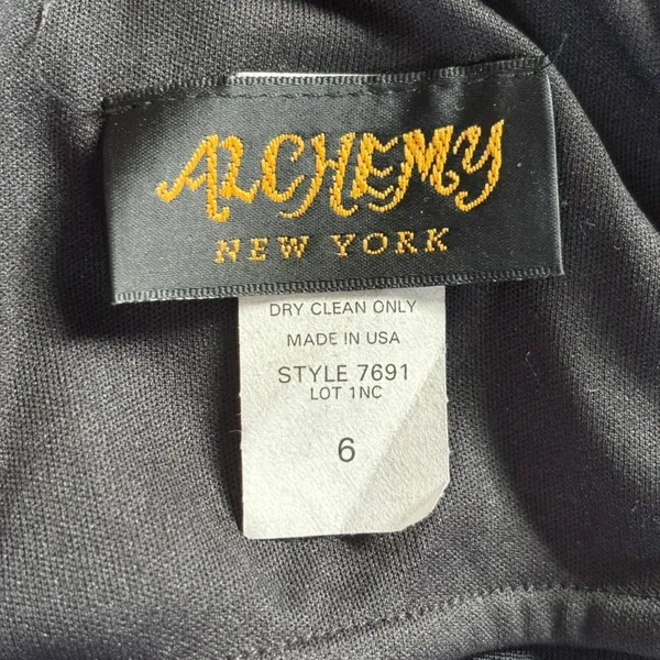 Vintage y2k‎ Alchemy Dress Sz 6 Whimsygoth Grunge Sheer Glitter Maxi - Image 6