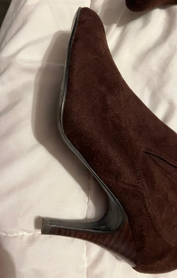 Brown Suede Boots Size 5.5 - Image 3