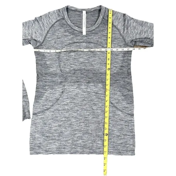 Lululemon Swiftly Tech Long Sleeve Shirt 2.0 Heathered Slate Gray Thumbholes 10 - Image 9