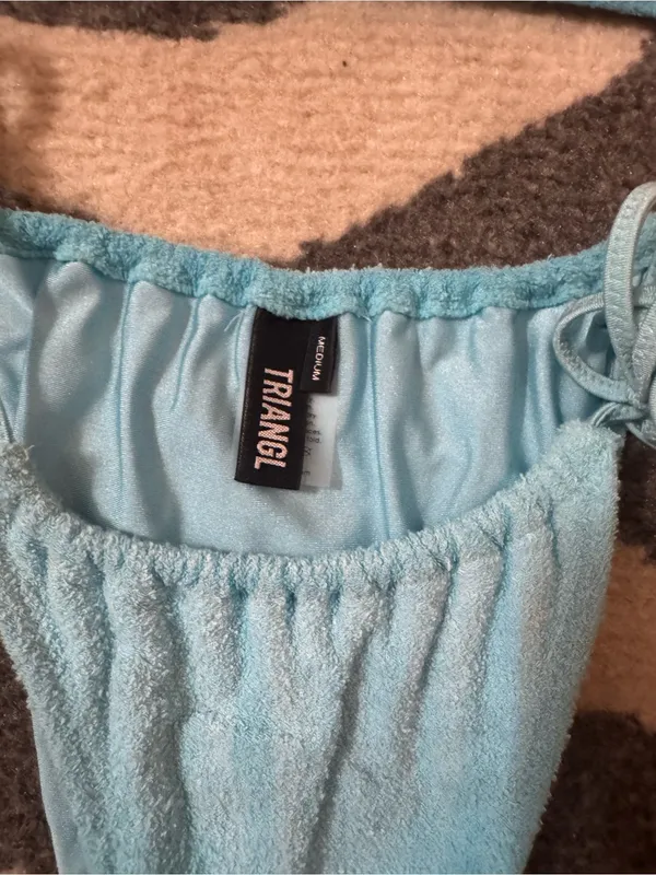 Triangl terry cloth bikini Blue Size M - Image 3