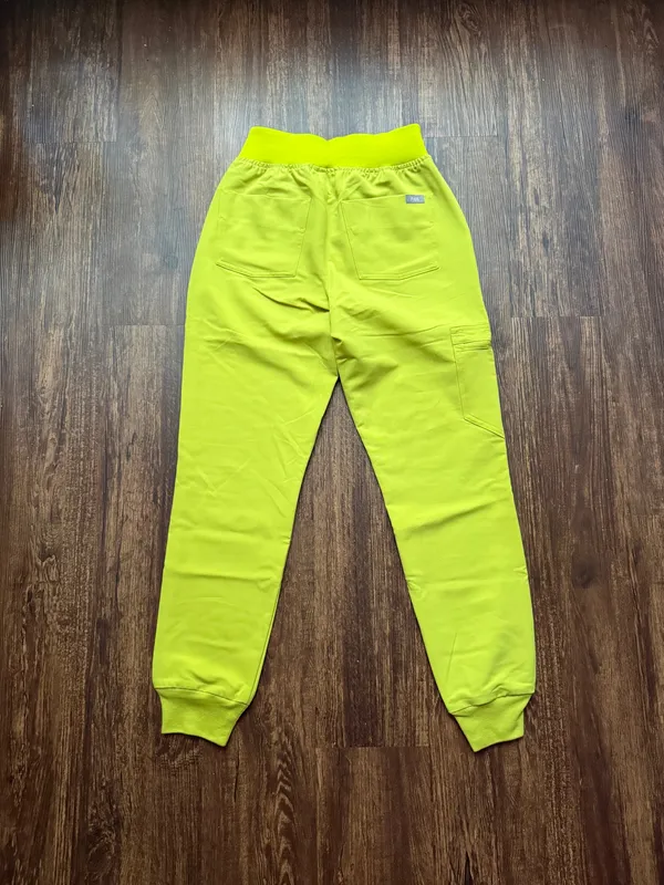 NWT FIGS Women’s Limeade Green High Waisted Zamora Jogger Scrub Pants-XXS Petite - Image 2