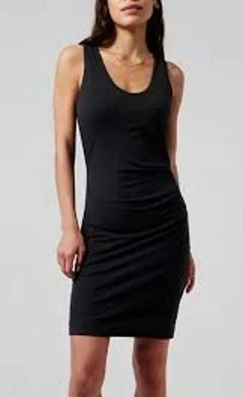 Athleta M Rafina Dress Black Built in Bea Activewear Tennis Pickleball #291731 - Image 2