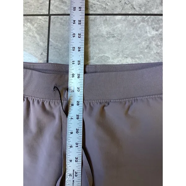 Jaanuu Womens Mauve Gray Scrub Jogger Pants Tapered Cuffs Size S - Image 3