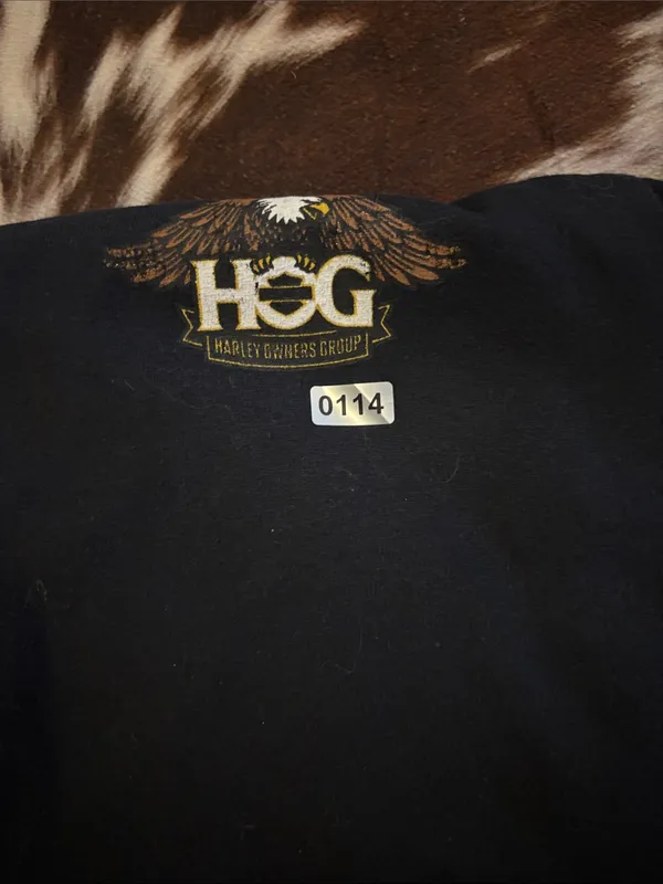 Harley Davidson Black‎ Heavy Cotton Graphic Tee size medium - Image 6