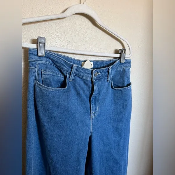 L’AGENCE Clayton‎ High Rise Wide Leg Jeans Size 30 Long Tall in Salina Blue - Image 5