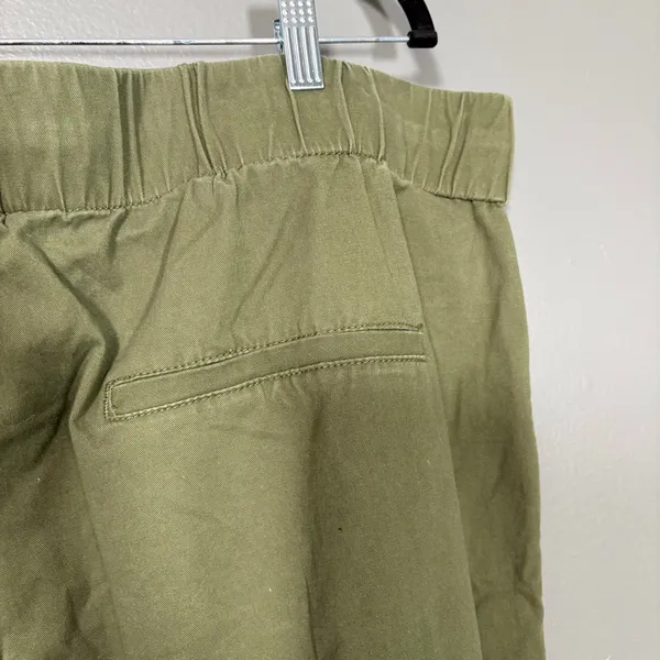 Meri Skye Olive Green Straight Leg Elastic Waist Pants - 24 - Women's Plus Size - Image 6