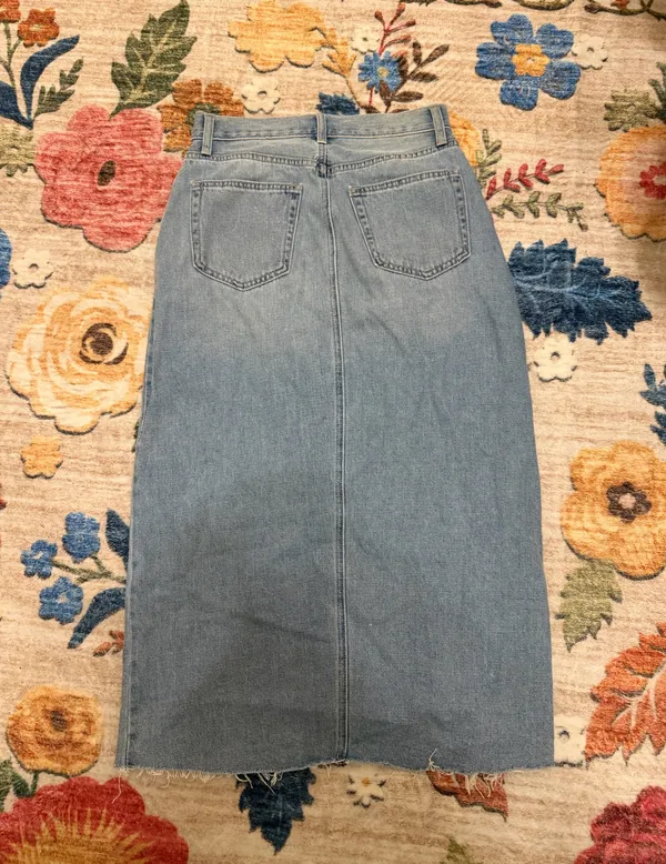 Just USA Denim Maxi Skirt - Image 2