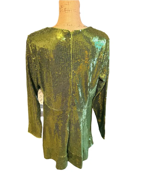 Scoop Women's Sequin Mini Dress with Ruffled Hem Size XL 16/18 (~20” PTP) NWT - Image 5