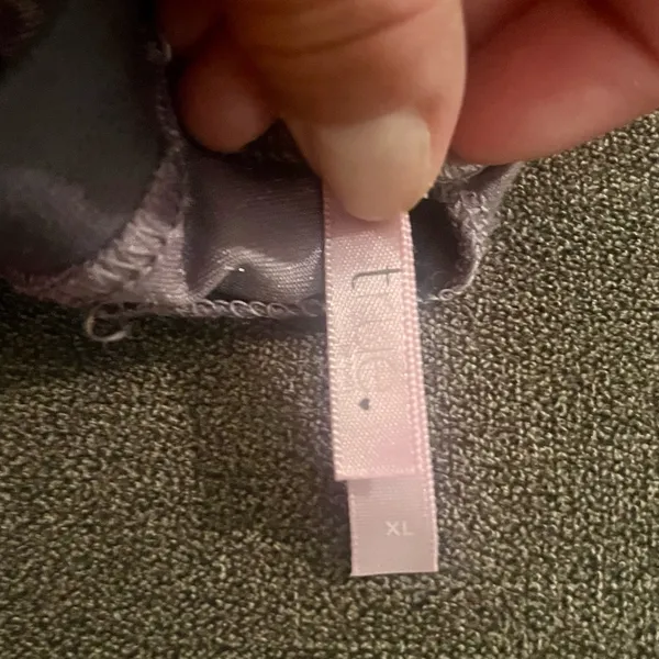 Purple Velvet Triangle Bra with Removable Pads - Image 3