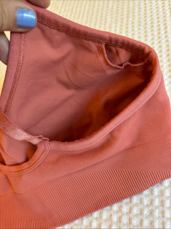 lululemon athletica 10 Rose Mauve Convertible Racerback Light Support Sports Bra - Image 12