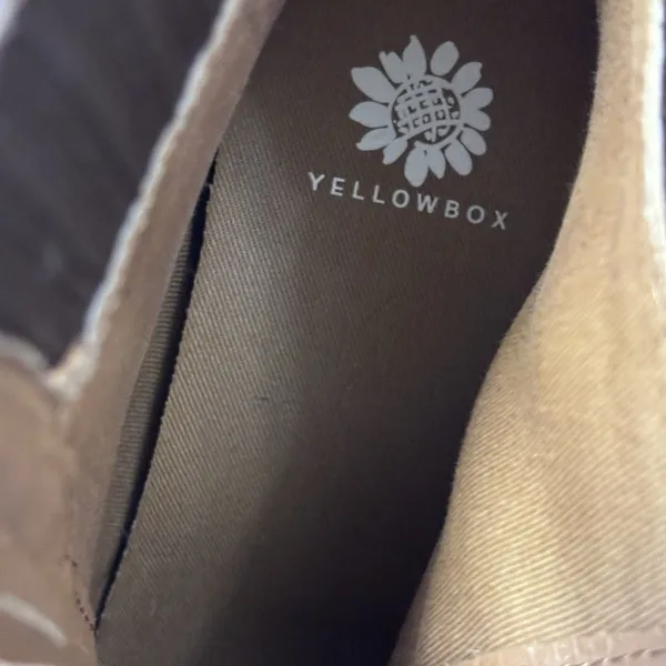 Yellow Box Corado Wedge Brown Ankle Booties with zipper closure in front 7.5 - Image 6