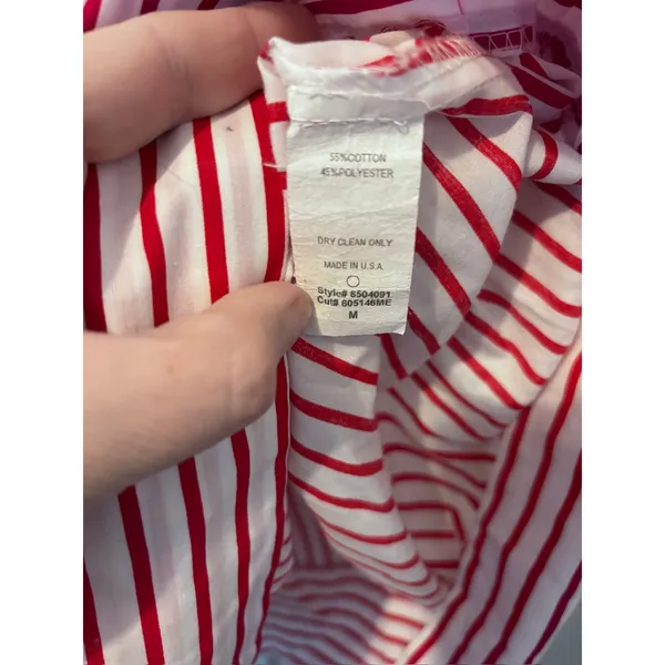 Vintage Forever Medium Red White Striped Mini Skirt Made USA Coquette Twee - Image 6