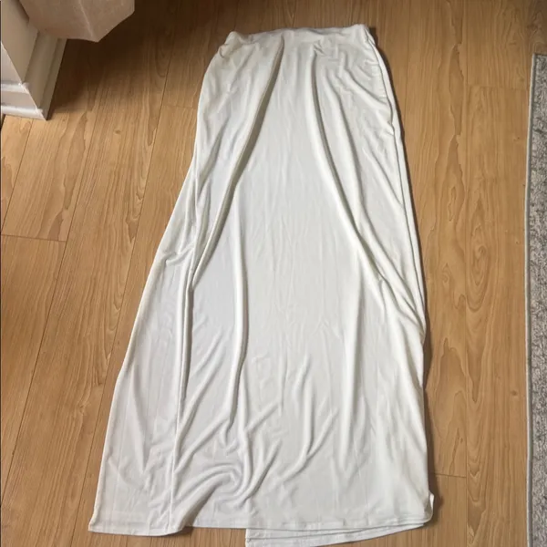 Meshki Maxi Skirt with Side Drape Detail - Image 4