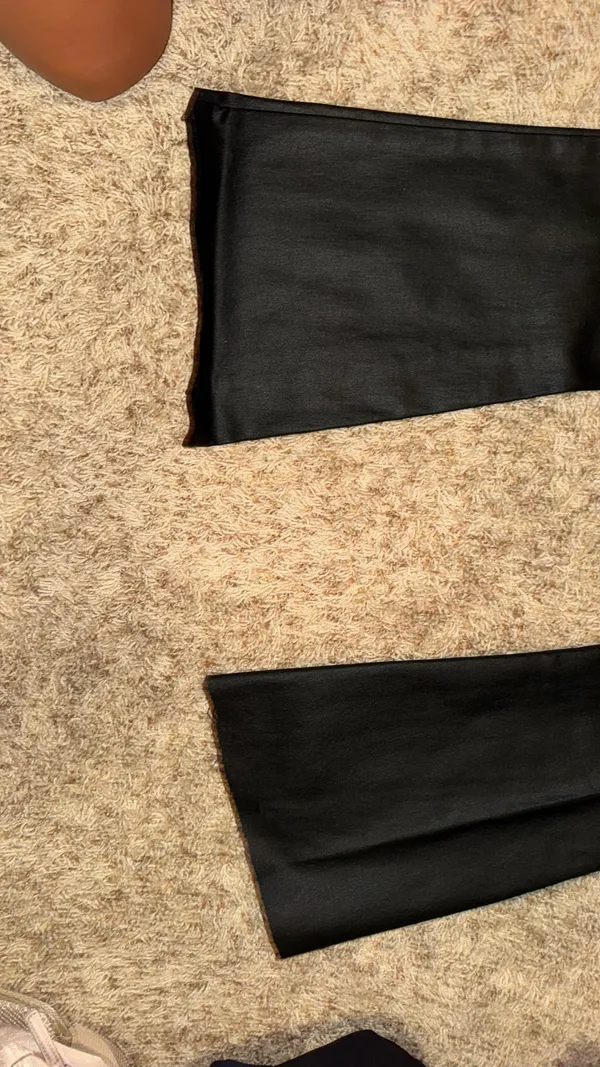 Edikted Pants Leather Flare - Image 5