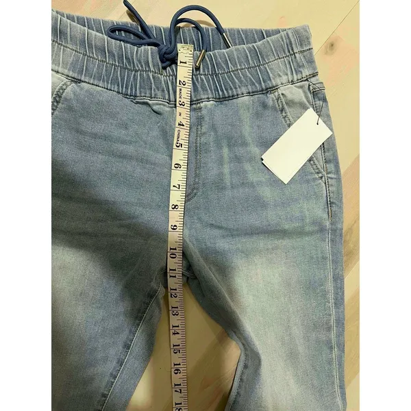 Juicy Couture NWT Women Size 4 Light Blue Hollywood Skinny Elastic Pull On Jeans - Image 10
