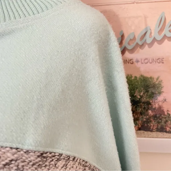 Anthropologie Daily Practice Pullover Top Funnel Neck Colorblock Sweater XL New - Image 6