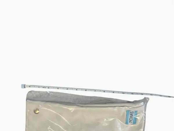 New. TOMS Natural Canvas Tote with Light Blue Logo Accent - Image 4