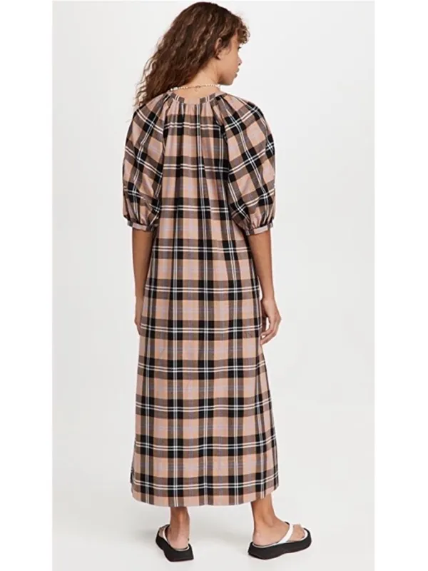 Staud Vincent Dress in Cotton Twill Womens Size S - Image 4