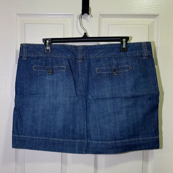 GAP Y2K Denim Skirt Mini Jean Skirt Size 18 Medium Wash - Image 4