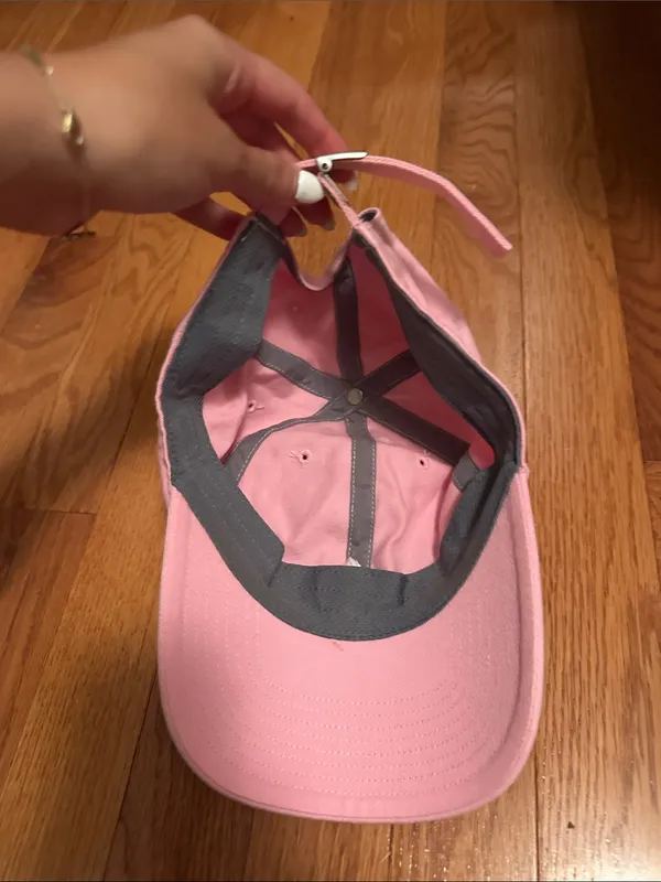 adidas women’s Light Pink Baseball Hat with Embroidered Logo - Image 3
