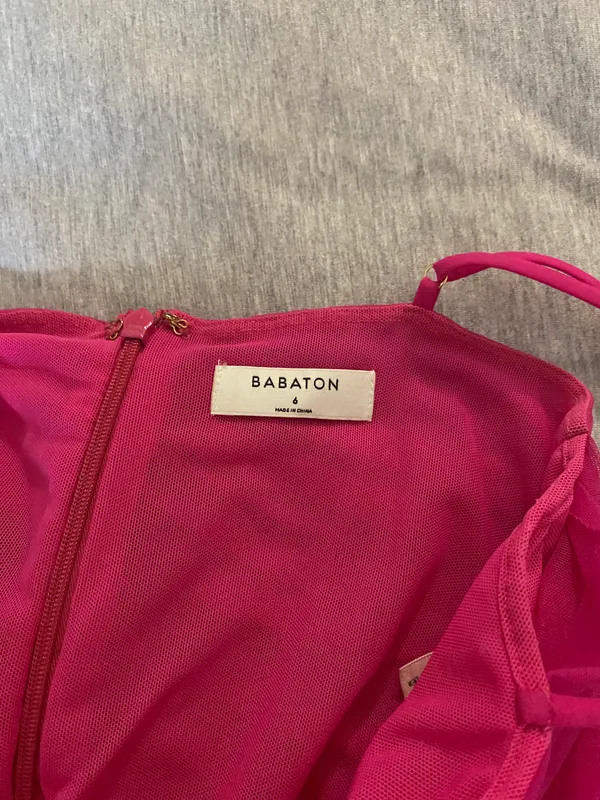 Babaton NWOT Aritzia  Pink Mesh Top - Image 3