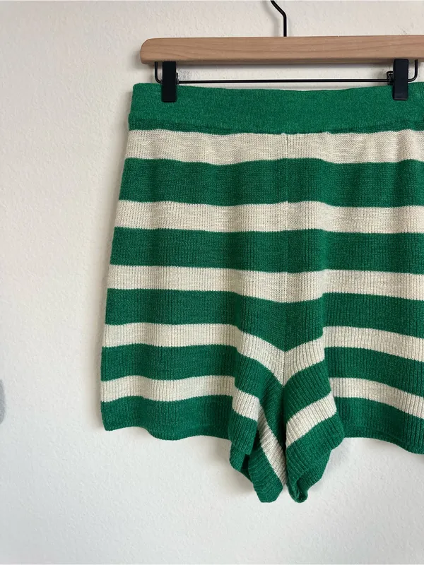 Free People Beach Striped Knit Shorts - Image 3