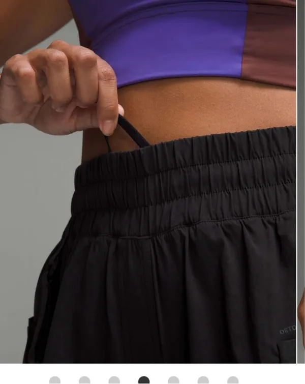 Lululemon Drop-In Pocket High-Rise Hiking Short 4" Black size 6 - Image 8