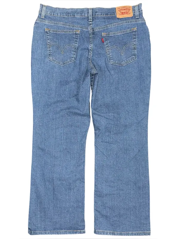 Vintage y2k Levi’s 550 Relaxed Bootcut Jeans Womens 16 Medium Blue Denim 34x28.5 - Image 2
