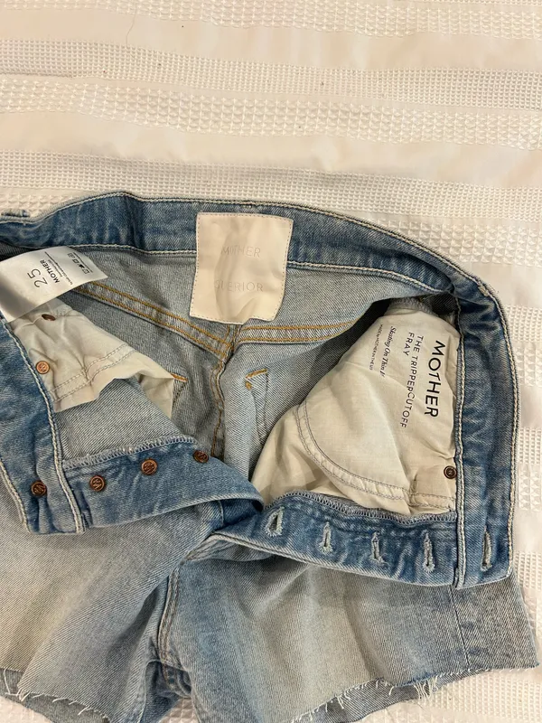 MOTHER Jean Denim Shorts - Image 7