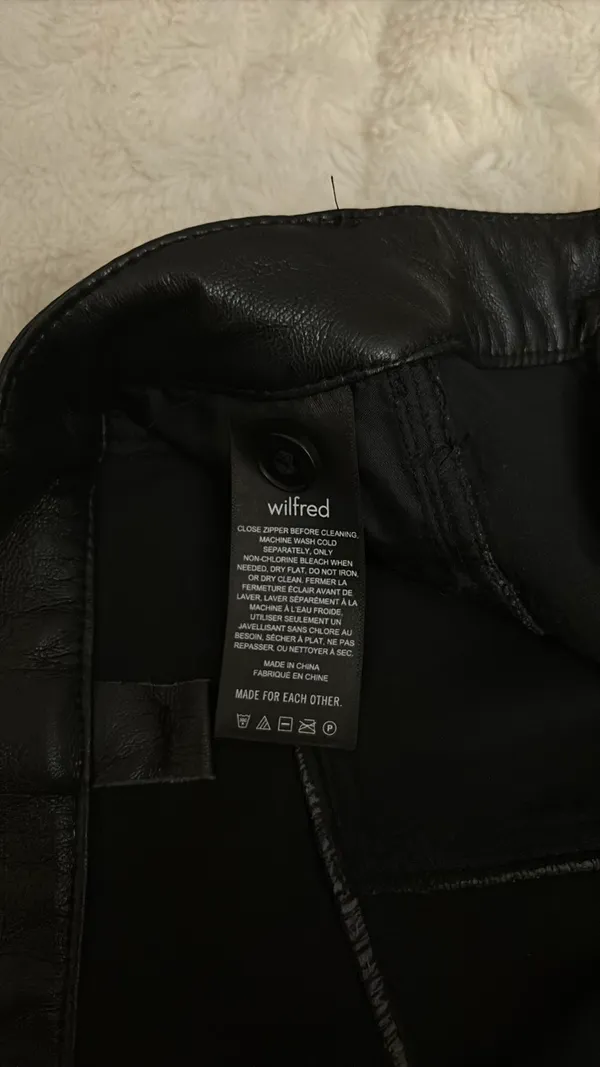 Aritzia Wilfred Leather Pants  - Image 5