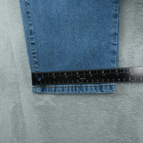 Vtg Y2K Levis 550 Jeans Relaxed Tapered Jeans Women 14M Stretch High Rise Mom - Image 10