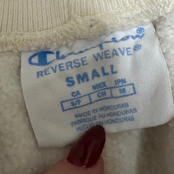 Champion | Women's Reverse Weave Cream Off White Jogger Sweatpants, Size S - Image 6