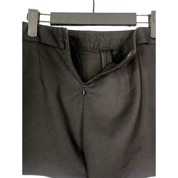 Zara Symmetrical Wrap Style Envelope City Skort Pockets Back Zipper S Black - Image 5