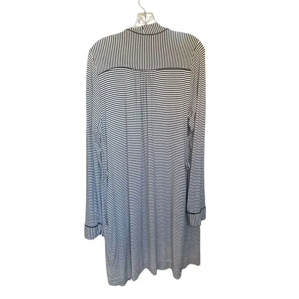UGG Women’s Black / White Stripe Robe Kimono Size L - Image 2